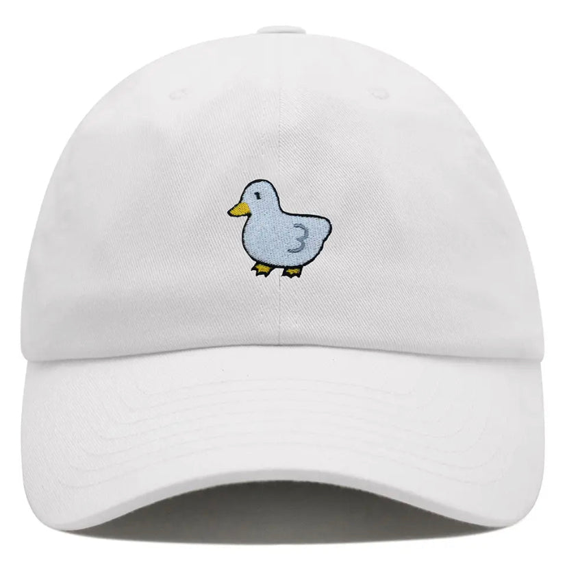 casquette canard blanc brode 