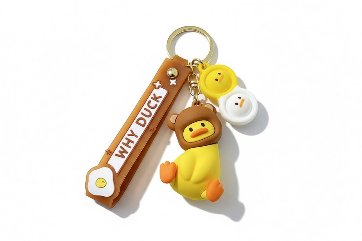 Intrigued Duck Keychain - Animals