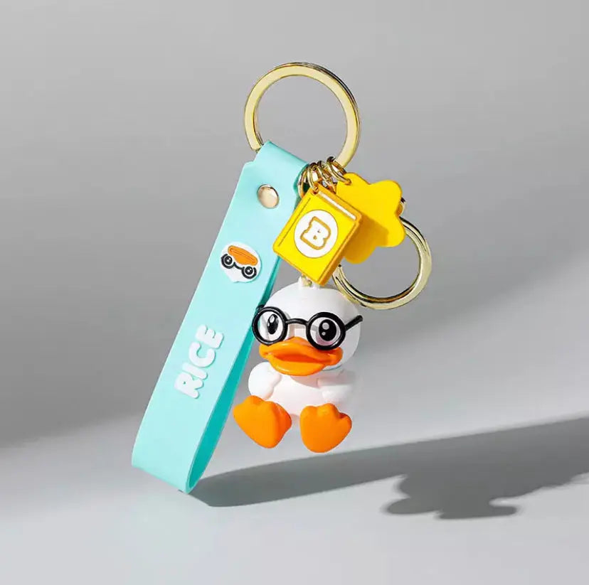 canard porte cles blanc b duck 6973017970373