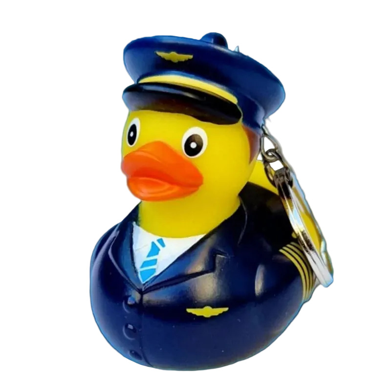Porte-clés canard pilote de ligne Dutch Ducky – vue 1