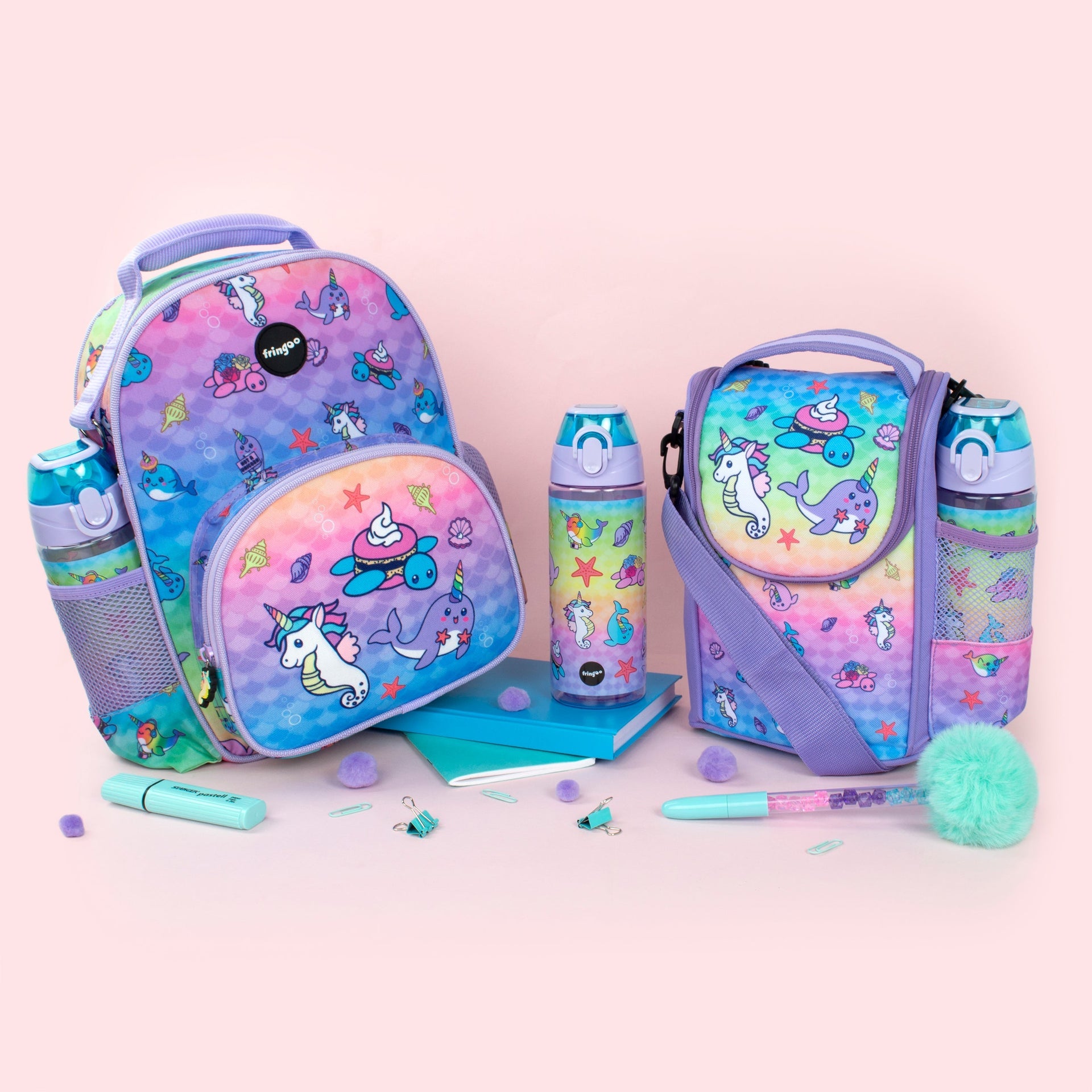 Straw gourde – Narwhal & Seahorse
