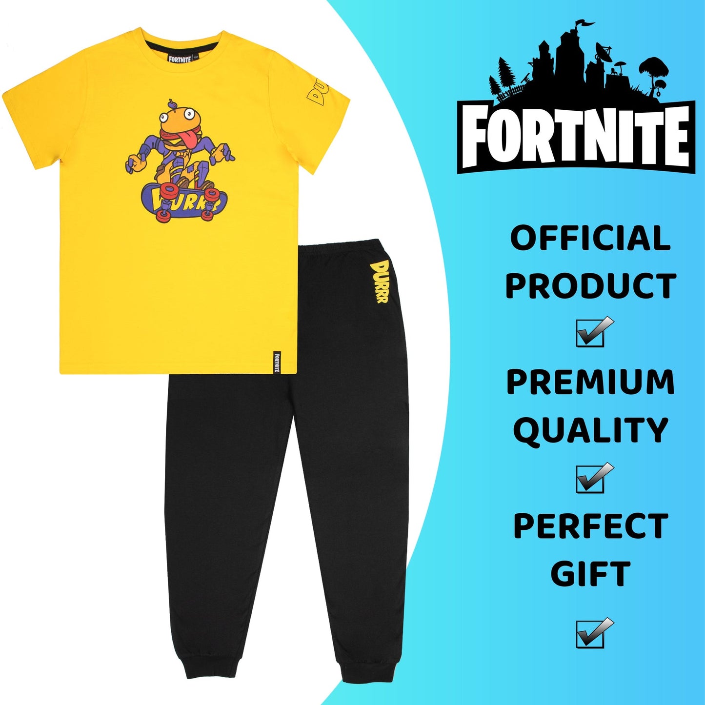 Pyjama Fortnite – with Durr Burger Beef Boss Motif