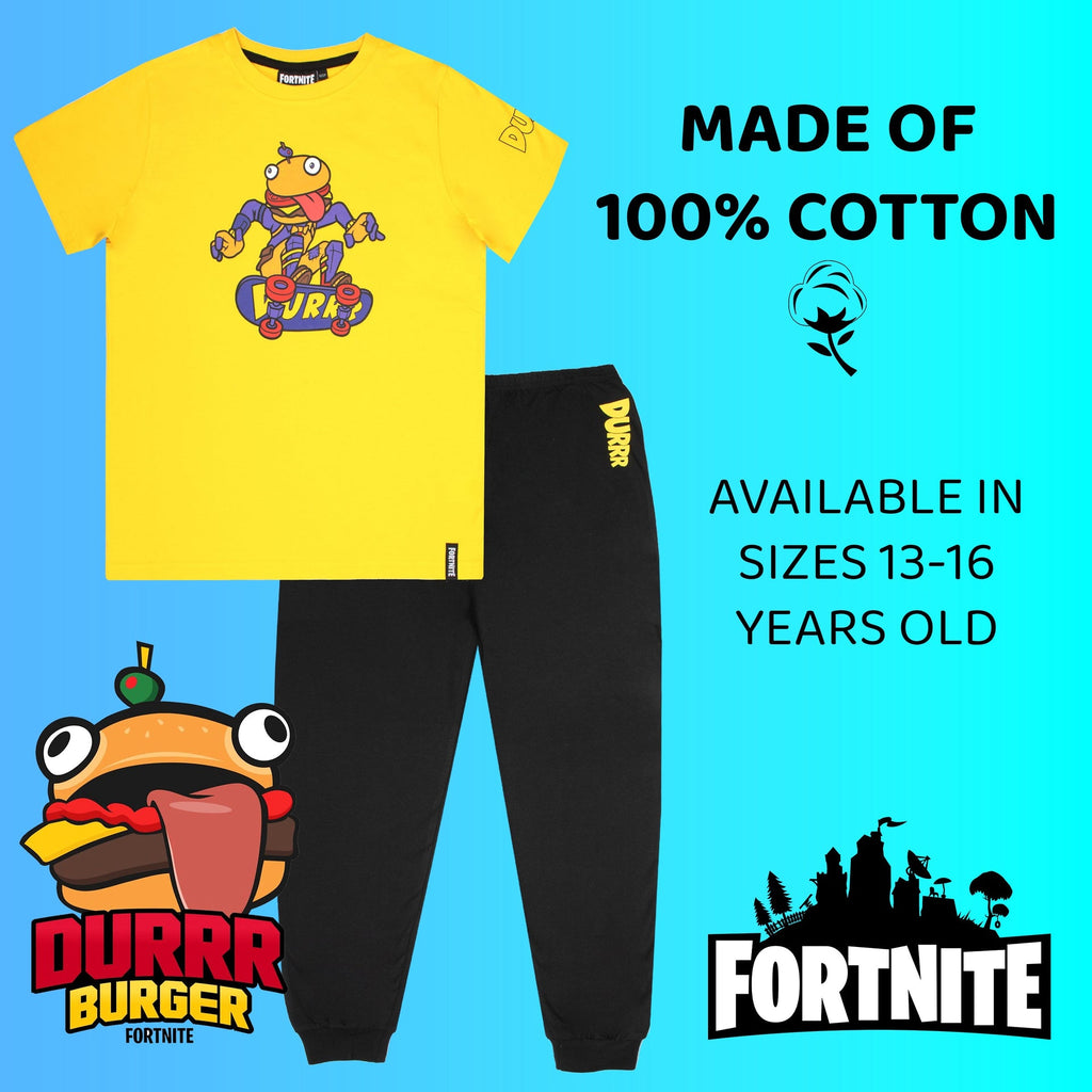 Pyjama Fortnite – with Durr Burger Beef Boss Motif