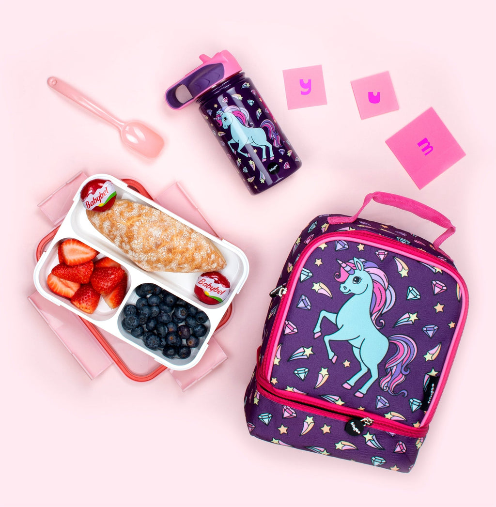 Sac repas à deux compartiments – Diamond licorne