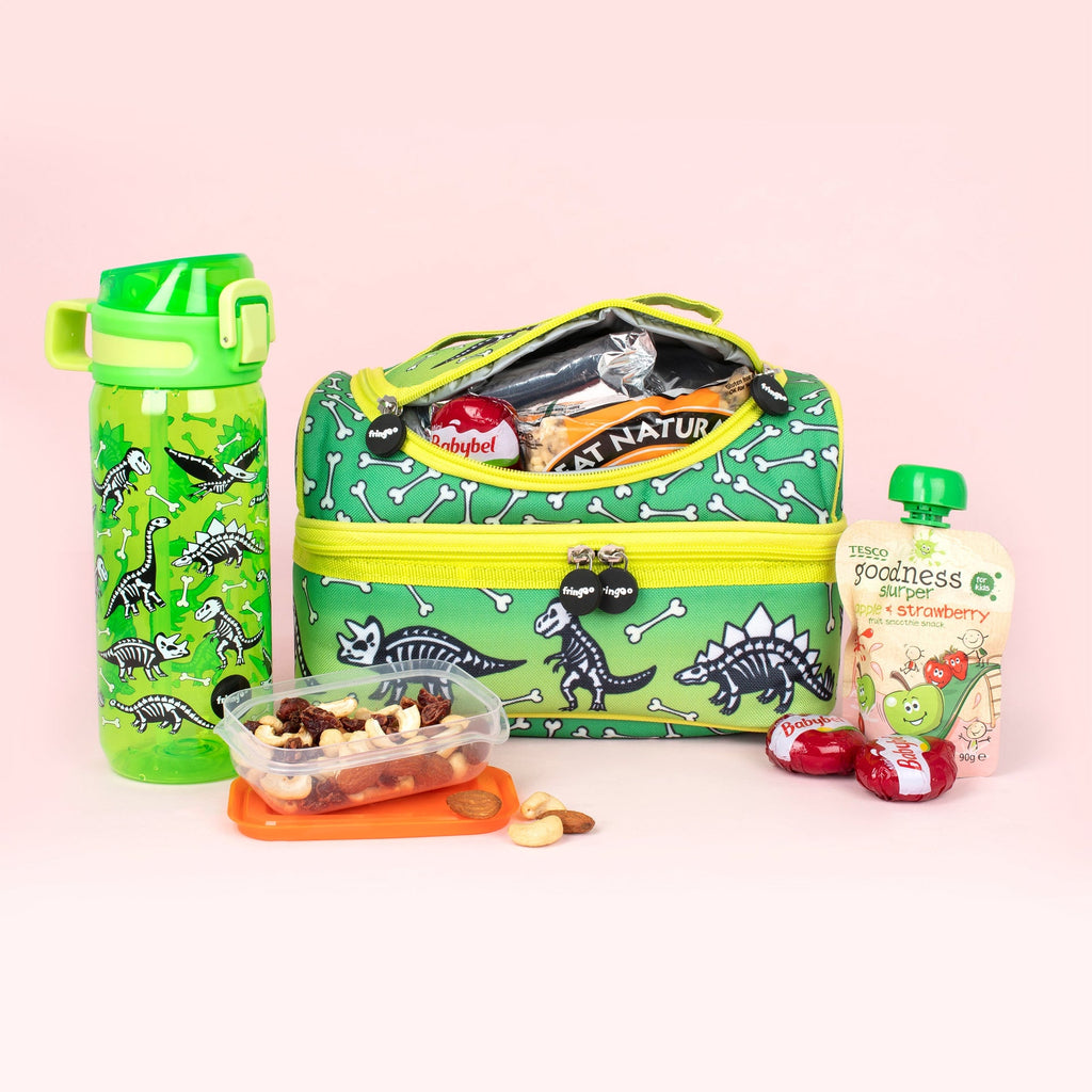 Gourde – avec paille 600 ml – dinosaure Lunch Time