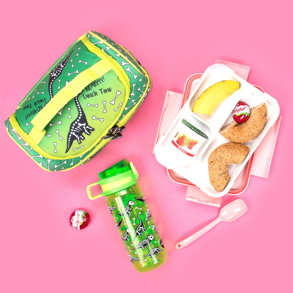 Gourde – avec paille 600 ml – dinosaure Lunch Time
