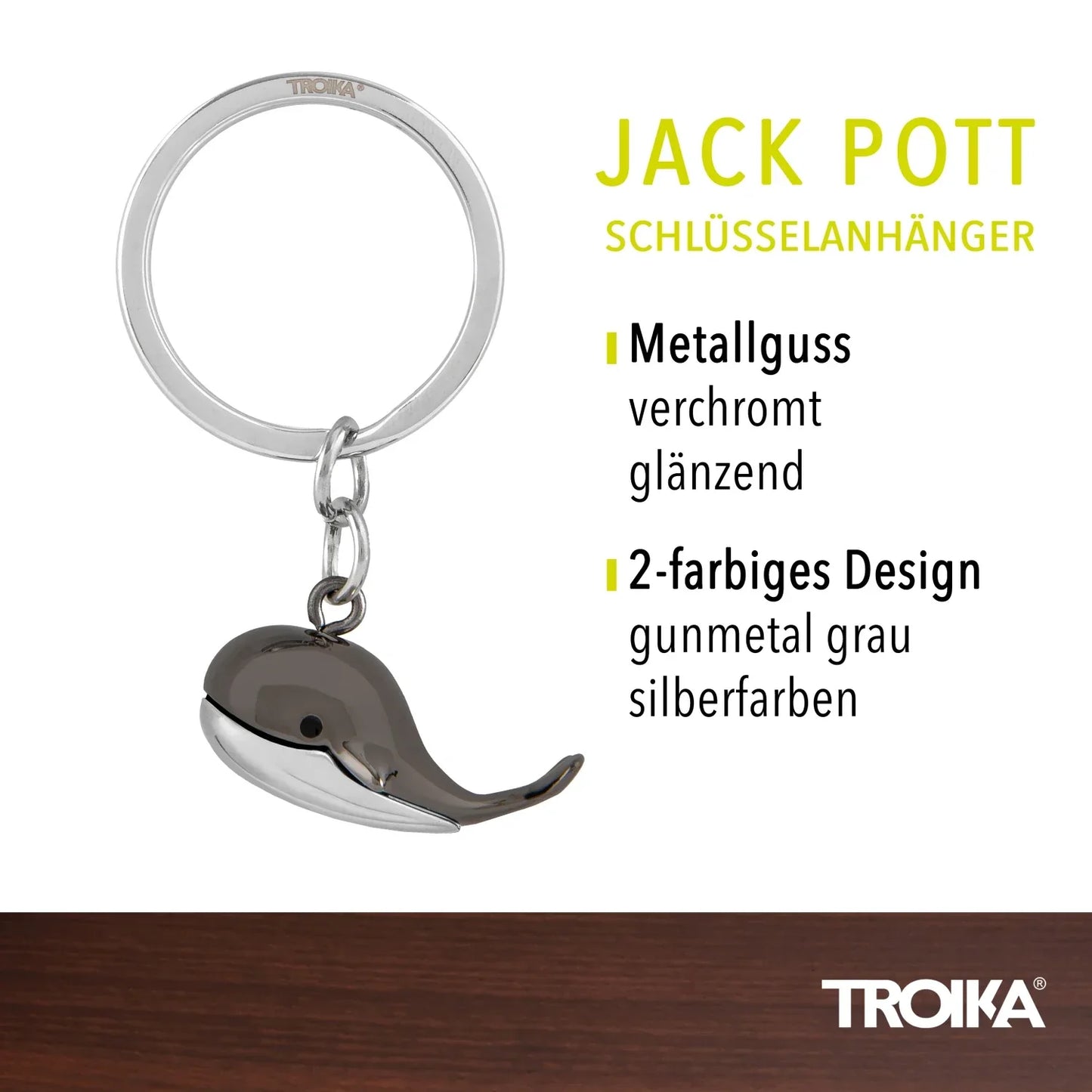 Porte clés Baleine JACK POTT