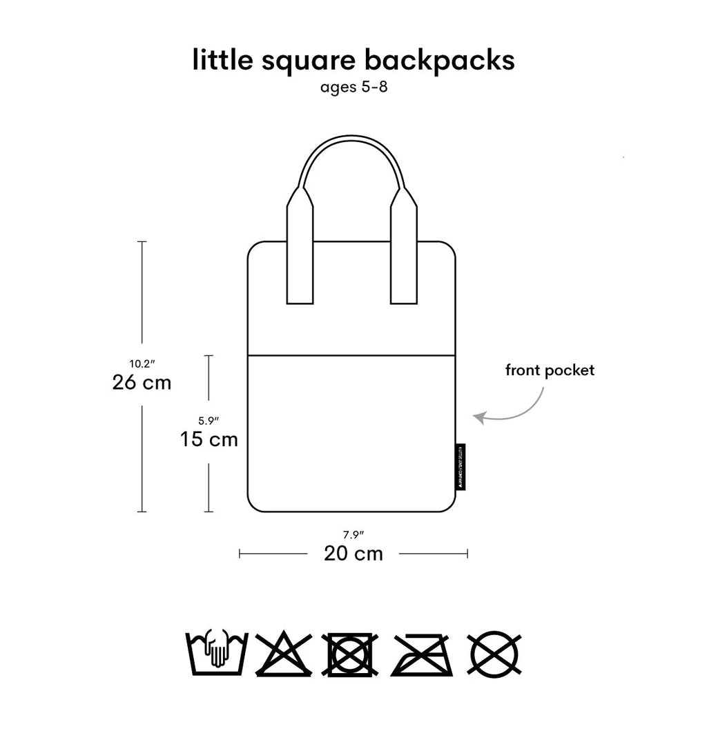 Petit sac à dos carré enfant - Dinosaure – vue 9 – A Little Lovely Company