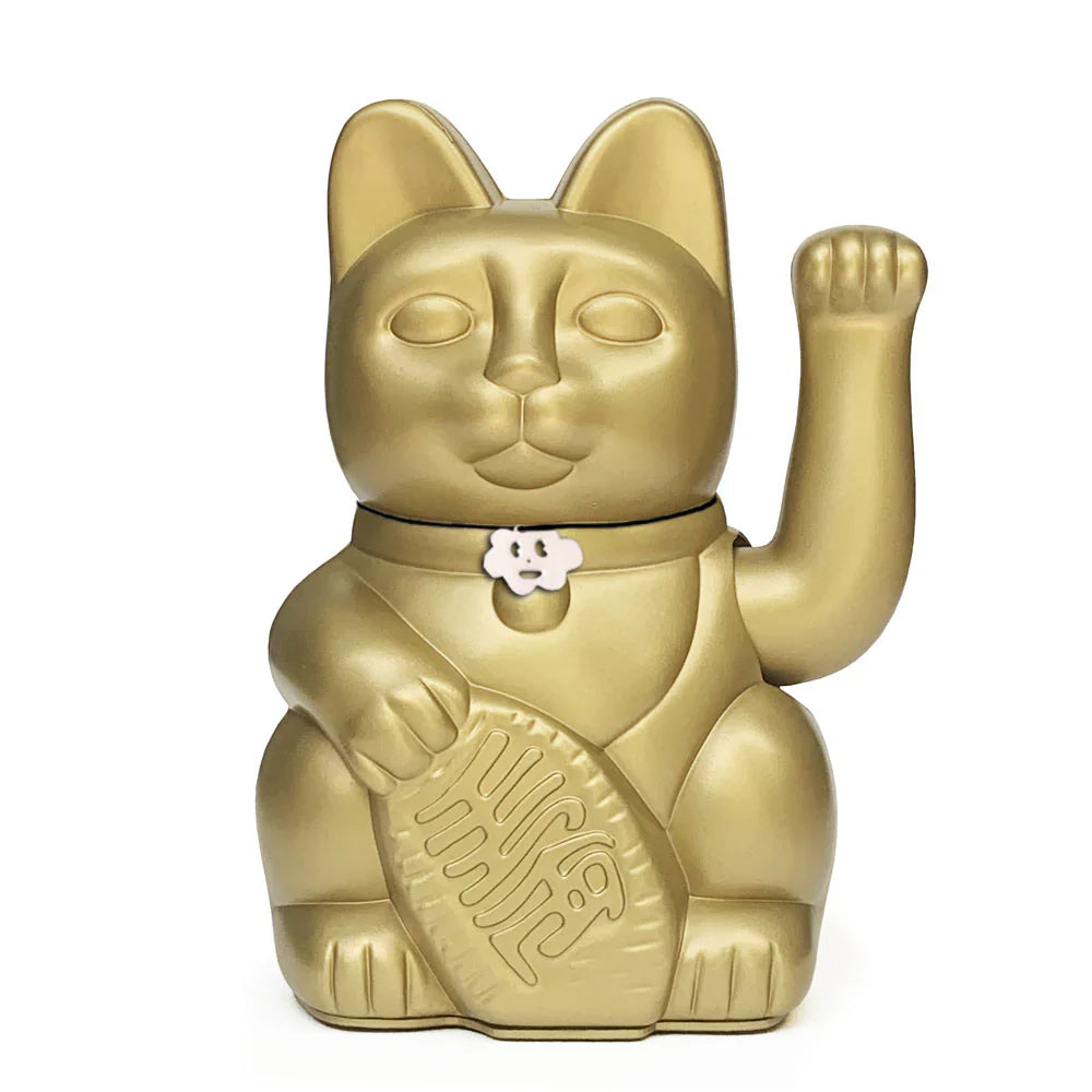 Chat Chanceux Or