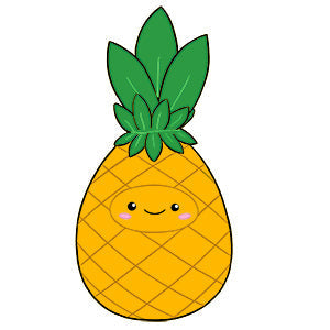 Peluche Mini Comfort Food – Ananas