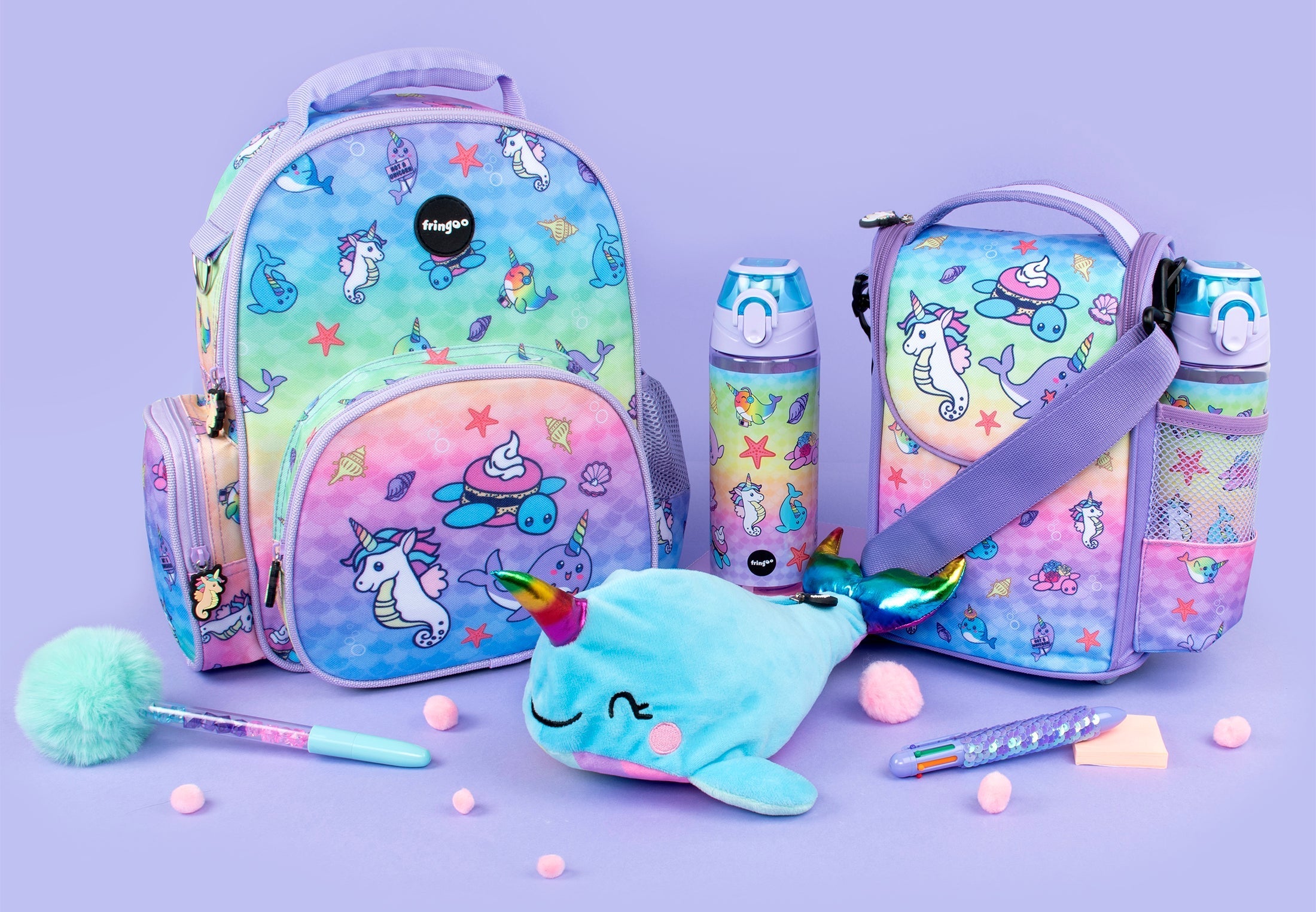 Petit sac à dos enfant – Narwhal & Seahorse Nursery Bag