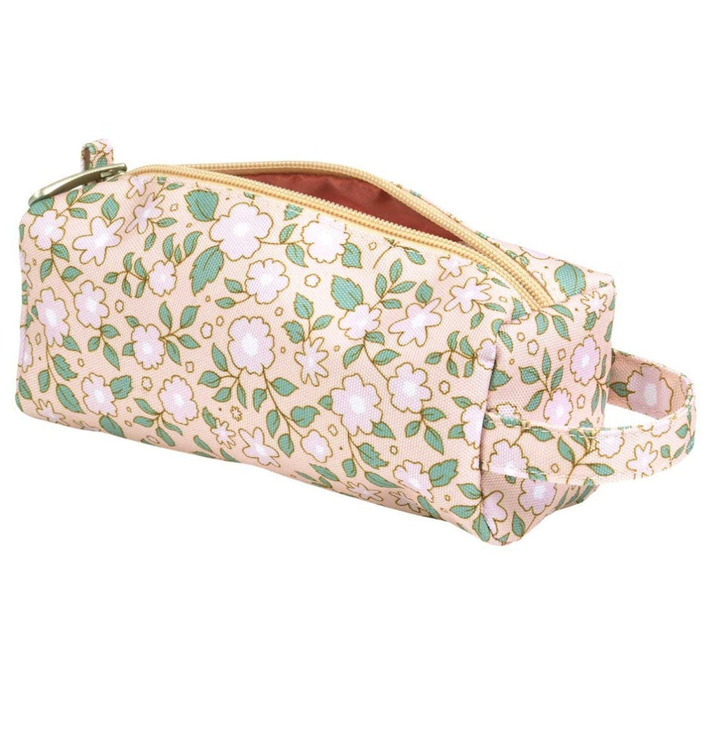 Trousse enfant - Fleurs - rose – vue 3 – A Little Lovely Company