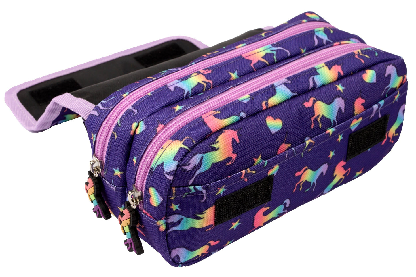 Trousse scolaire – violet licorne