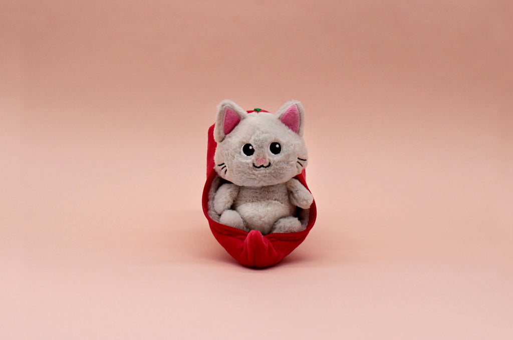Peluche réversible Spicet le chat/piment – Flipetz – vue 11