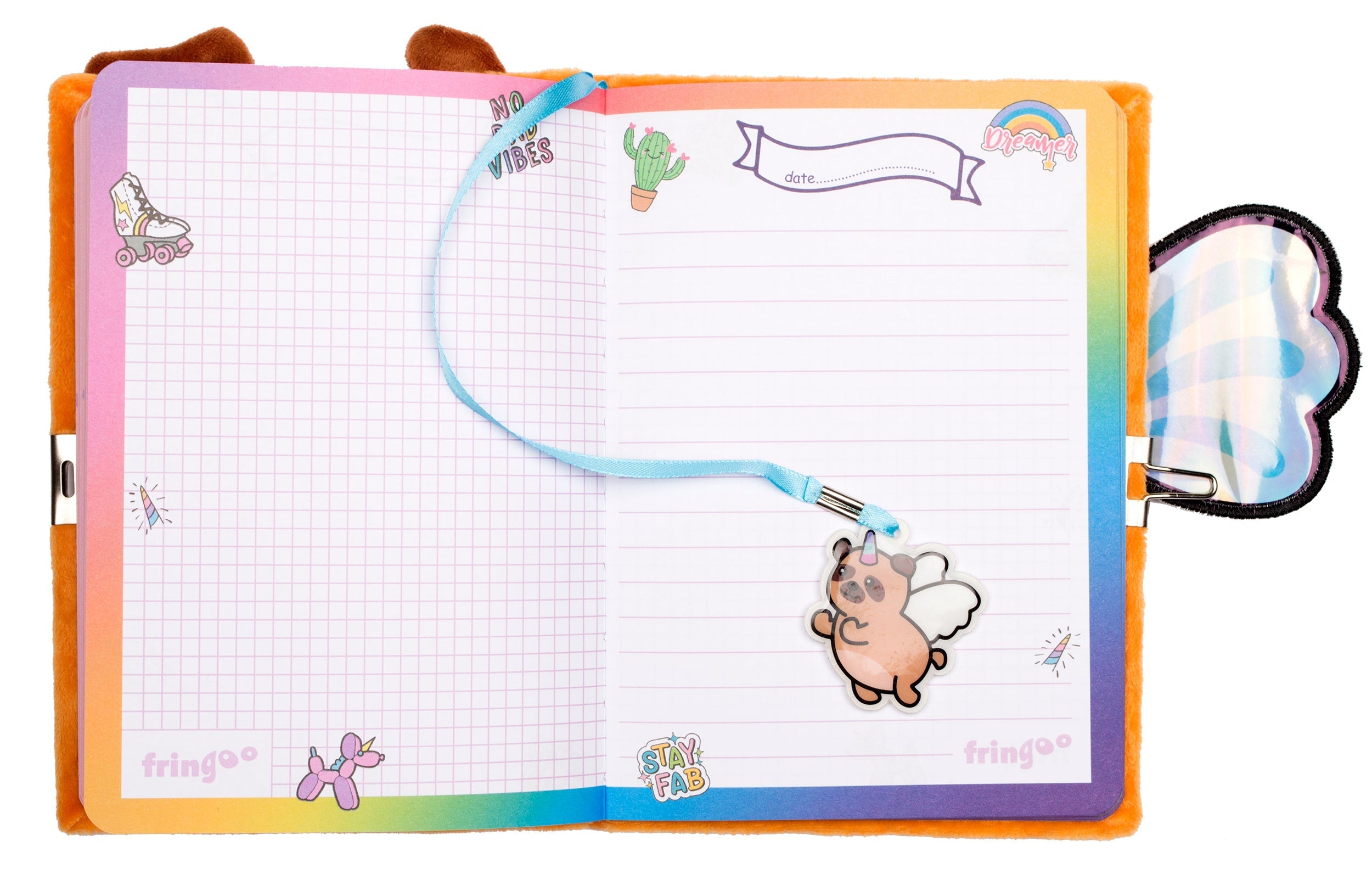 Carnet en peluche 3D – carlin Wings
