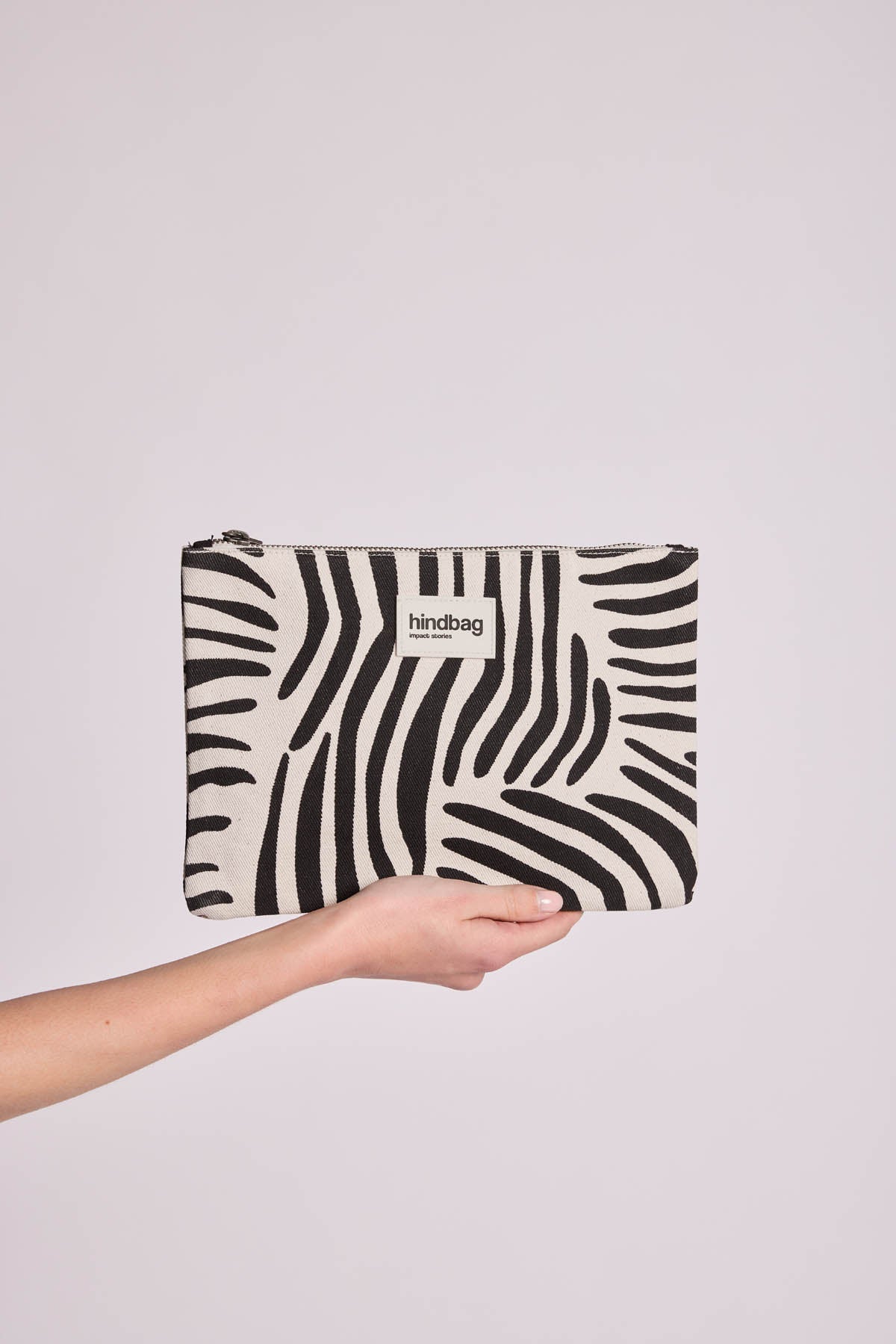 Pochette Ema Zèbre écru