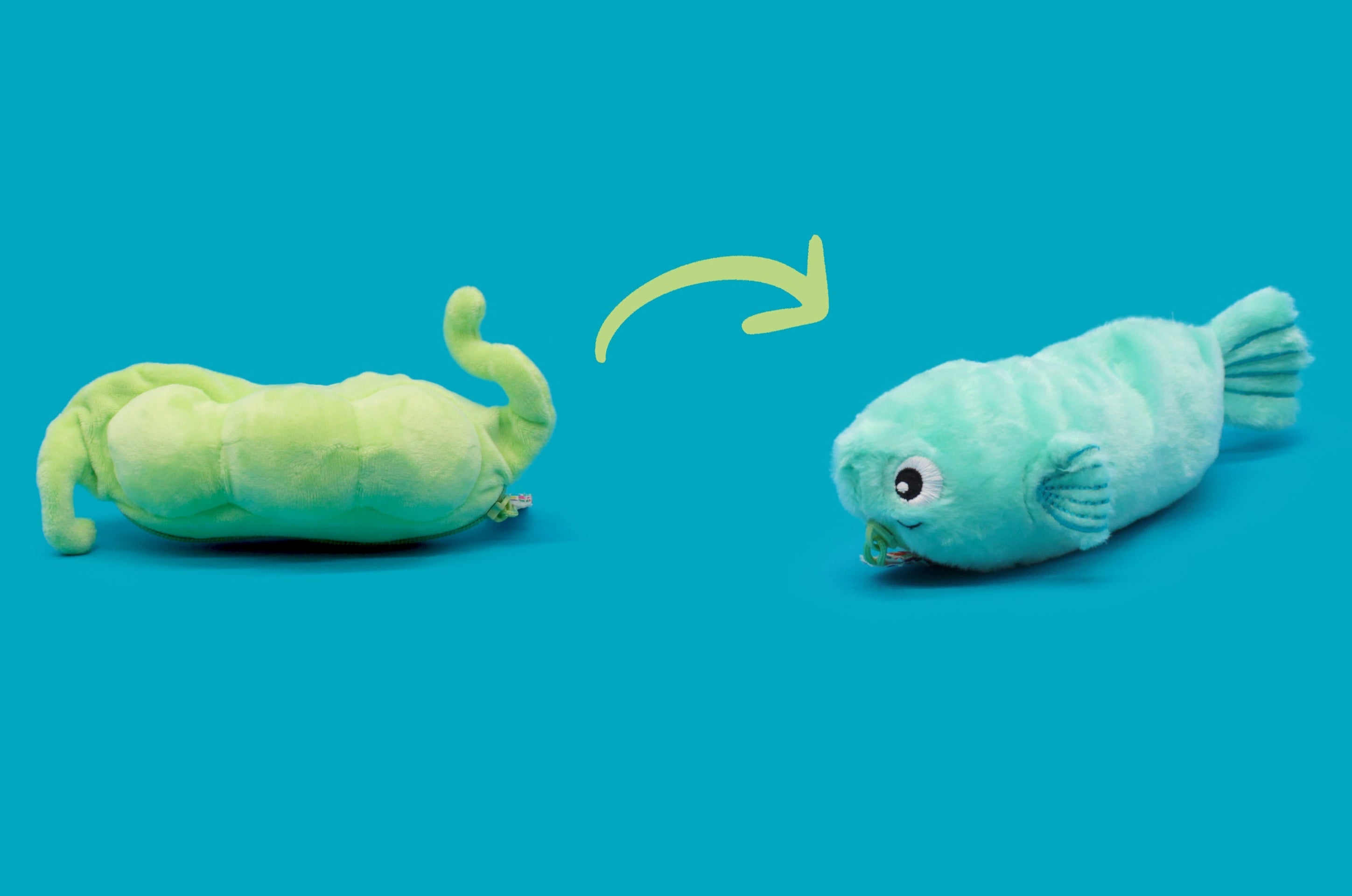 Peluche réversible Bubblet le poisson/pois – Flipetz – vue 15