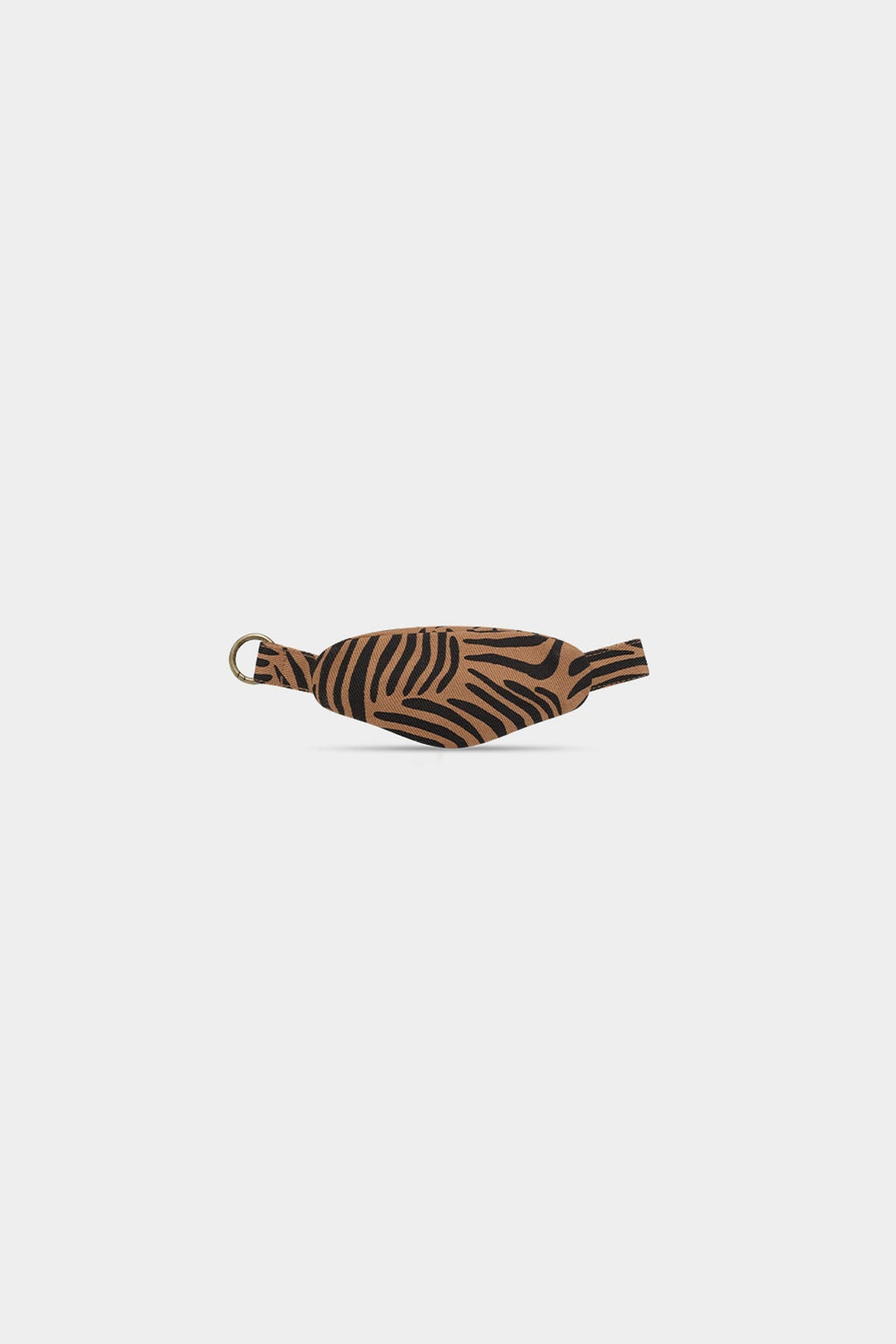 Porte-clés banane Côme Zèbre cannelle
