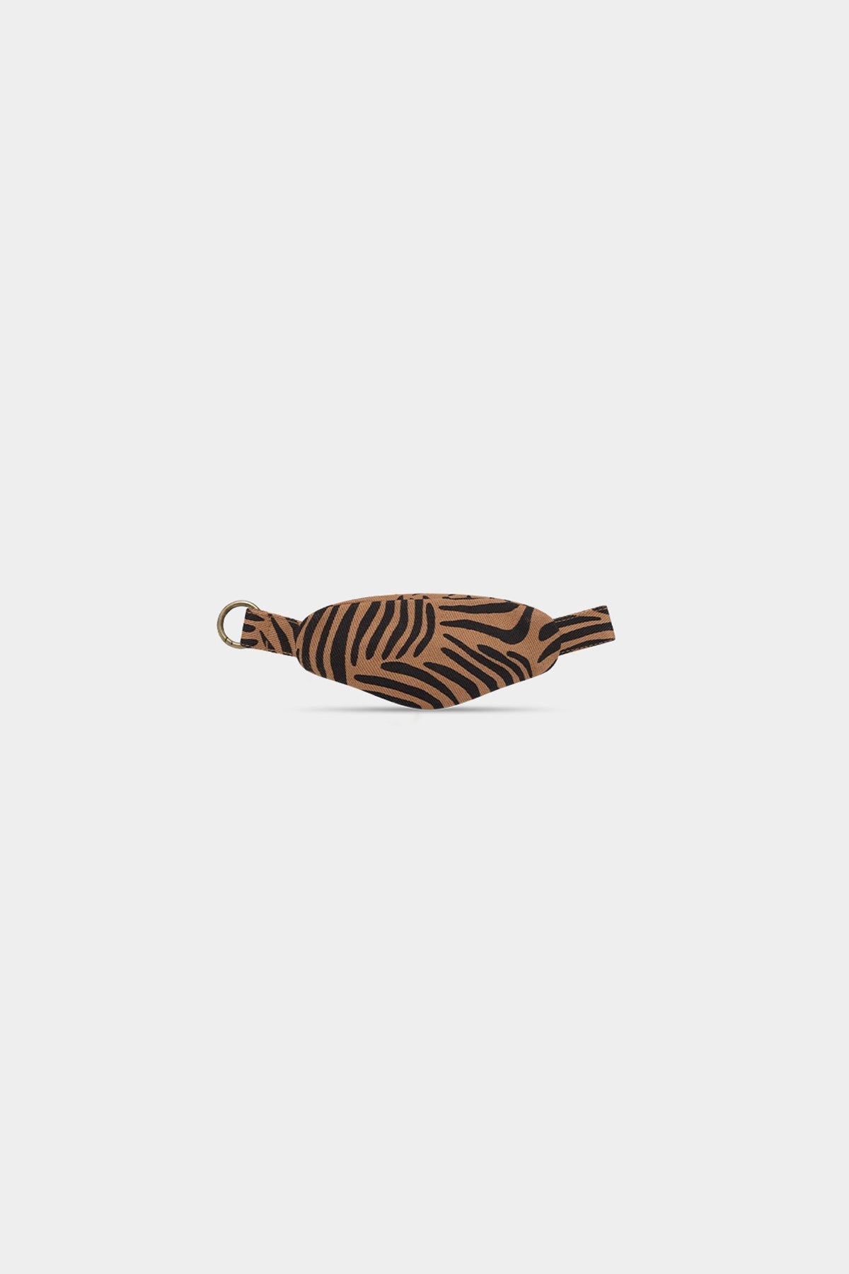 Porte-clés banane Côme Zèbre cannelle