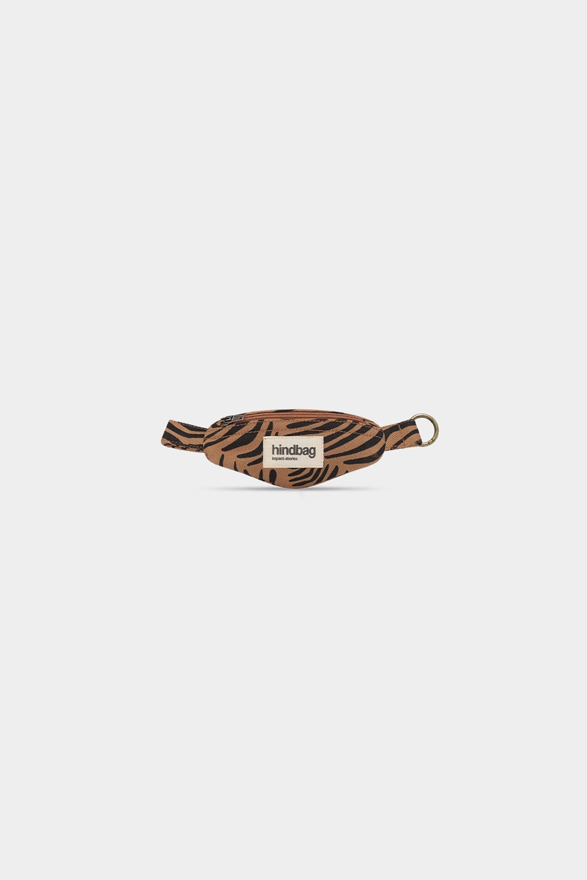 Porte-clés banane Côme Zèbre cannelle