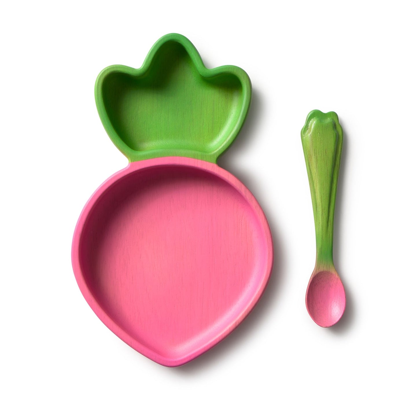 Ramona le Radis – Ensemble assiette et cuillère bébé