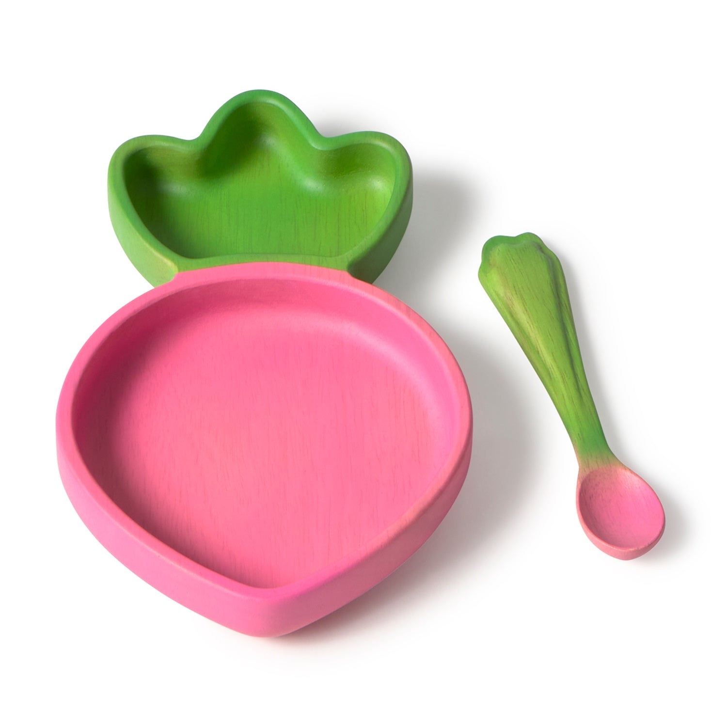 Ramona le Radis – Ensemble assiette et cuillère bébé – vue produit 2