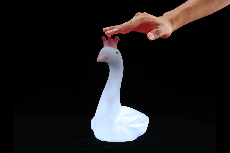 veilleuse cygne rechargeable dhink 