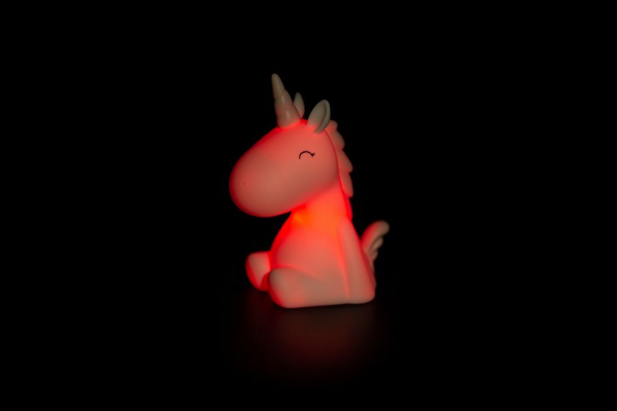 mini veilleuse licorne rose dhink 