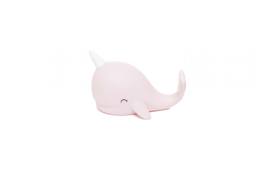 mini veilleuse narval rose dhink 