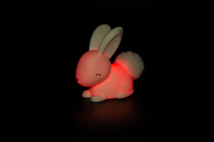 mini veilleuse lapin blanc dhink 
