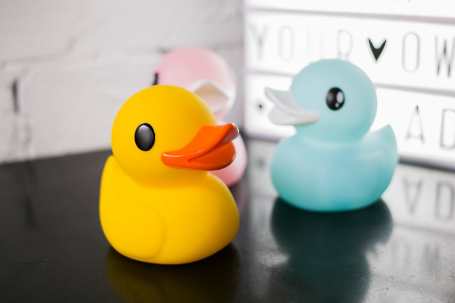 veilleuse canard jaune dhink 