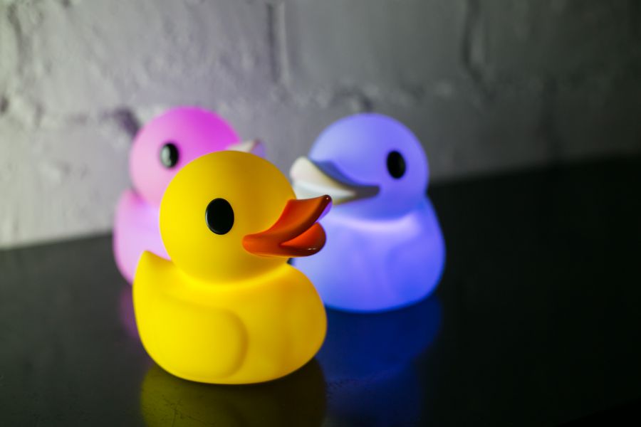 veilleuse canard jaune dhink 