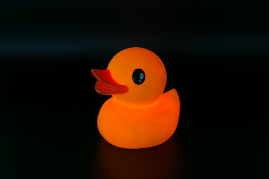 veilleuse canard jaune dhink 