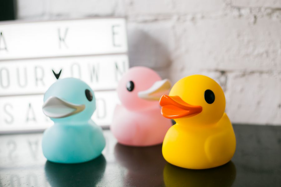 veilleuse canard jaune dhink 