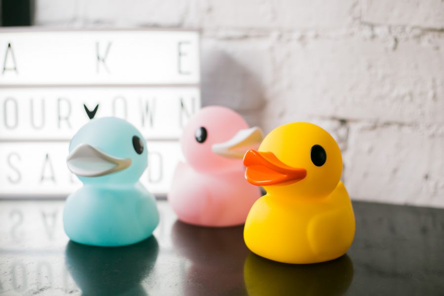 veilleuse canard jaune dhink 