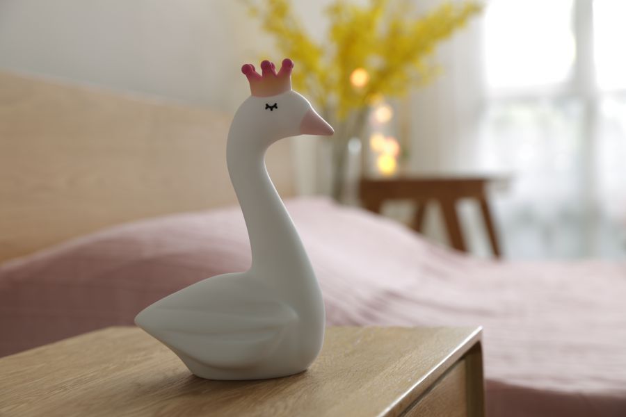 veilleuse cygne rechargeable dhink 