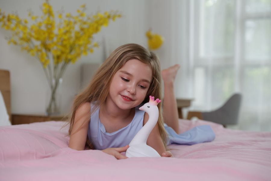 veilleuse cygne rechargeable dhink 