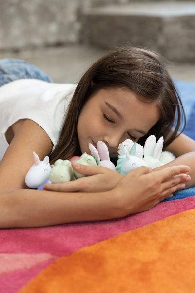 mini veilleuse lapin rose dhink 