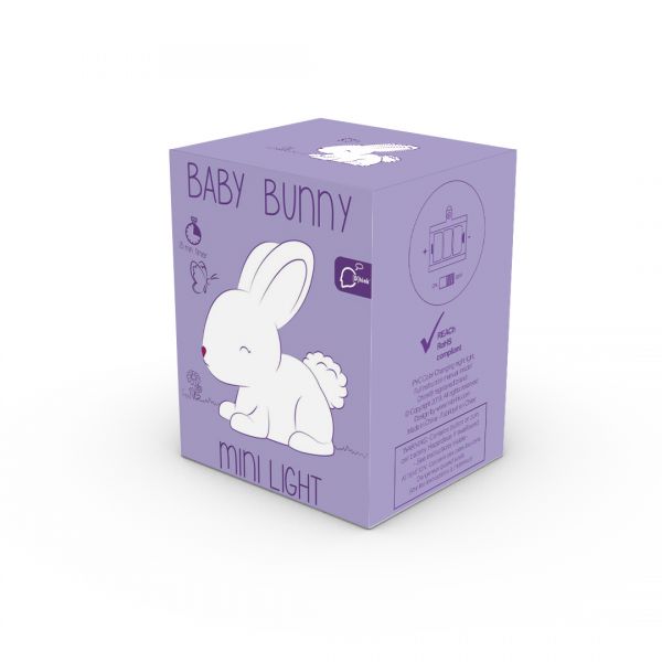 mini veilleuse lapin blanc dhink 