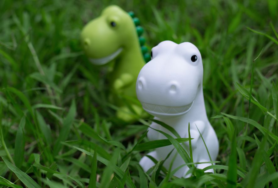 veilleuse dinosaure blanc 