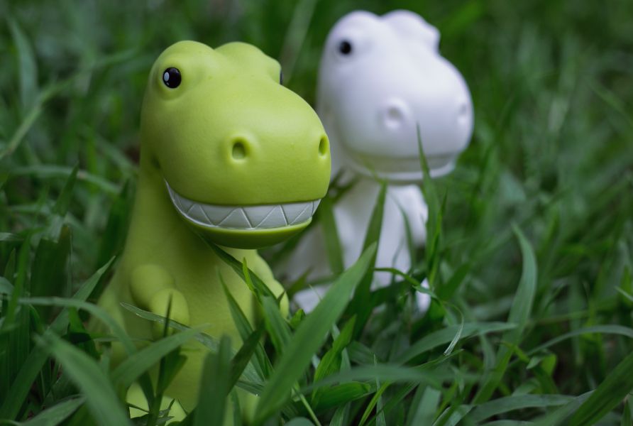 veilleuse dinosaure blanc 