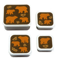 Lot de 4 boîtes repas et goûter - Ours – A Little Lovely Company