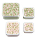 Lot de 4 boîtes repas et goûter - Fleur – A Little Lovely Company