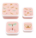 Lot de 4 boîtes repas et goûter - Papillons – A Little Lovely Company
