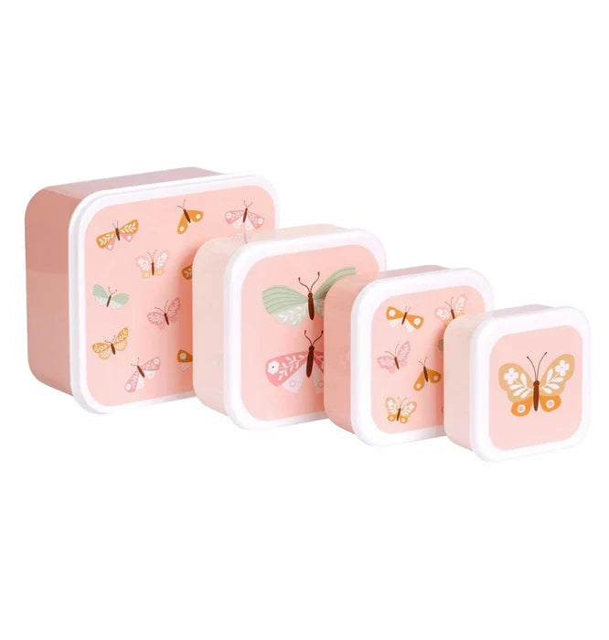 Lot de 4 boîtes repas et goûter - Papillons – vue 8 – A Little Lovely Company