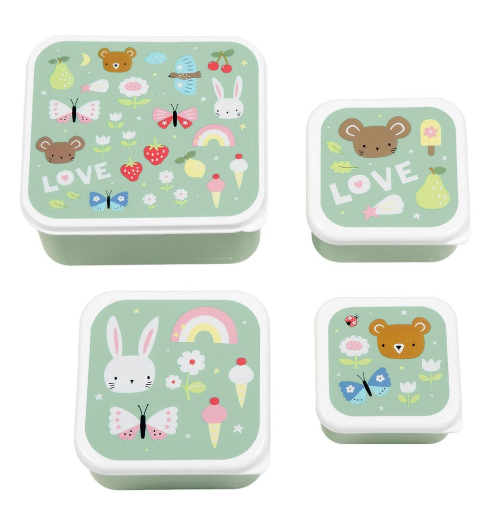 Lot de 4 boîtes repas et goûter - Joy – A Little Lovely Company