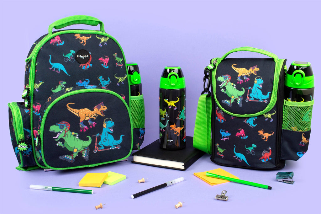 Sac repas avec bandoulière – Strap Lunch Bags – Dinosaurs Skaters