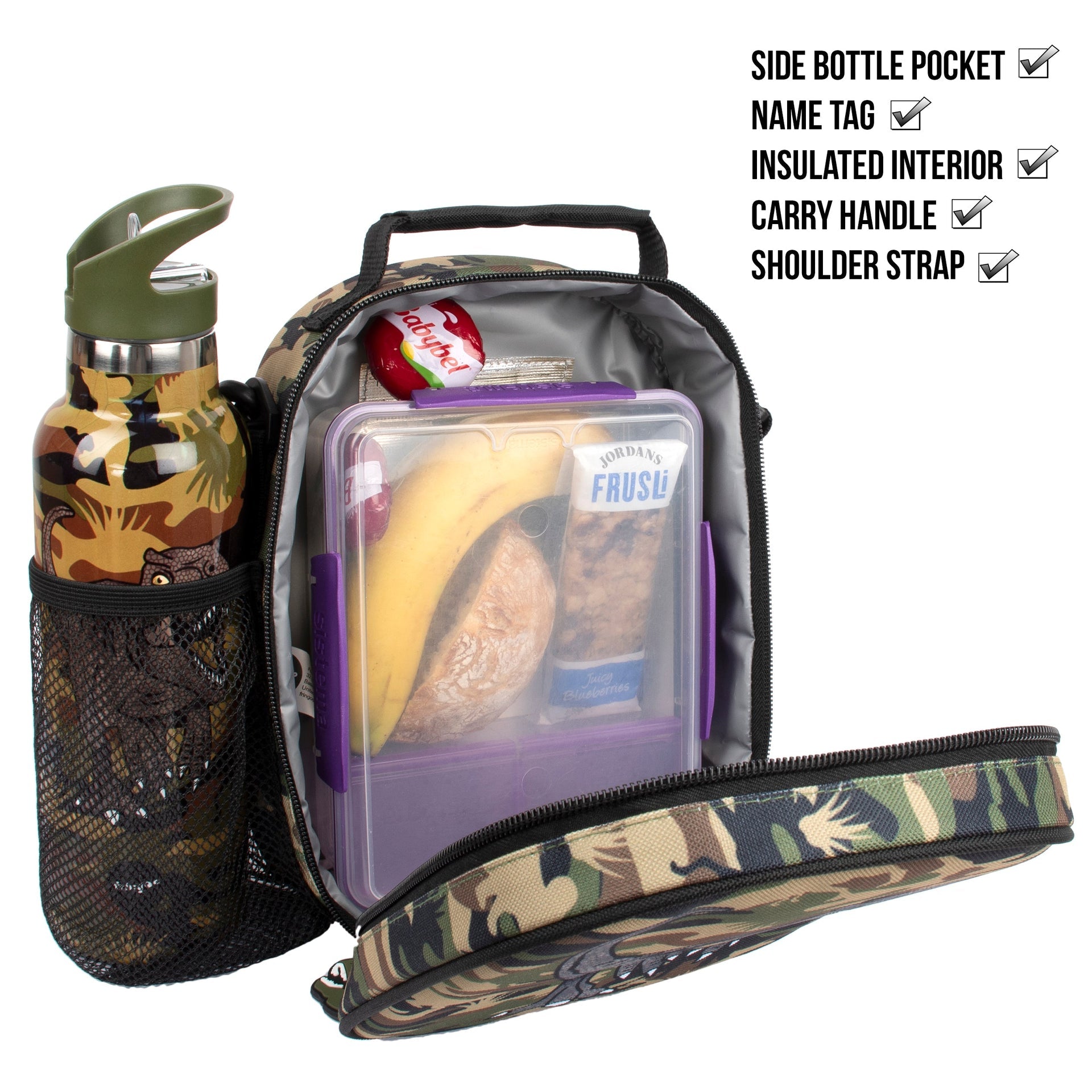 Sac repas – Camouflage dinosaure