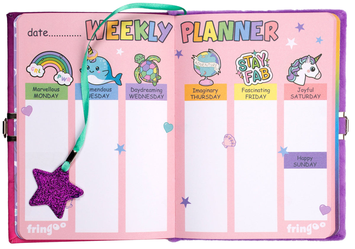 Journal secret pailleté – pailleté – licorne