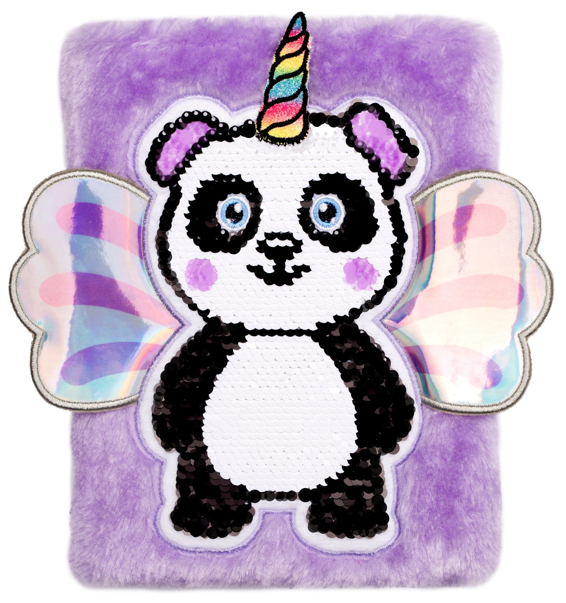 Carnet en peluche – 3D – Pandacorn en peluche